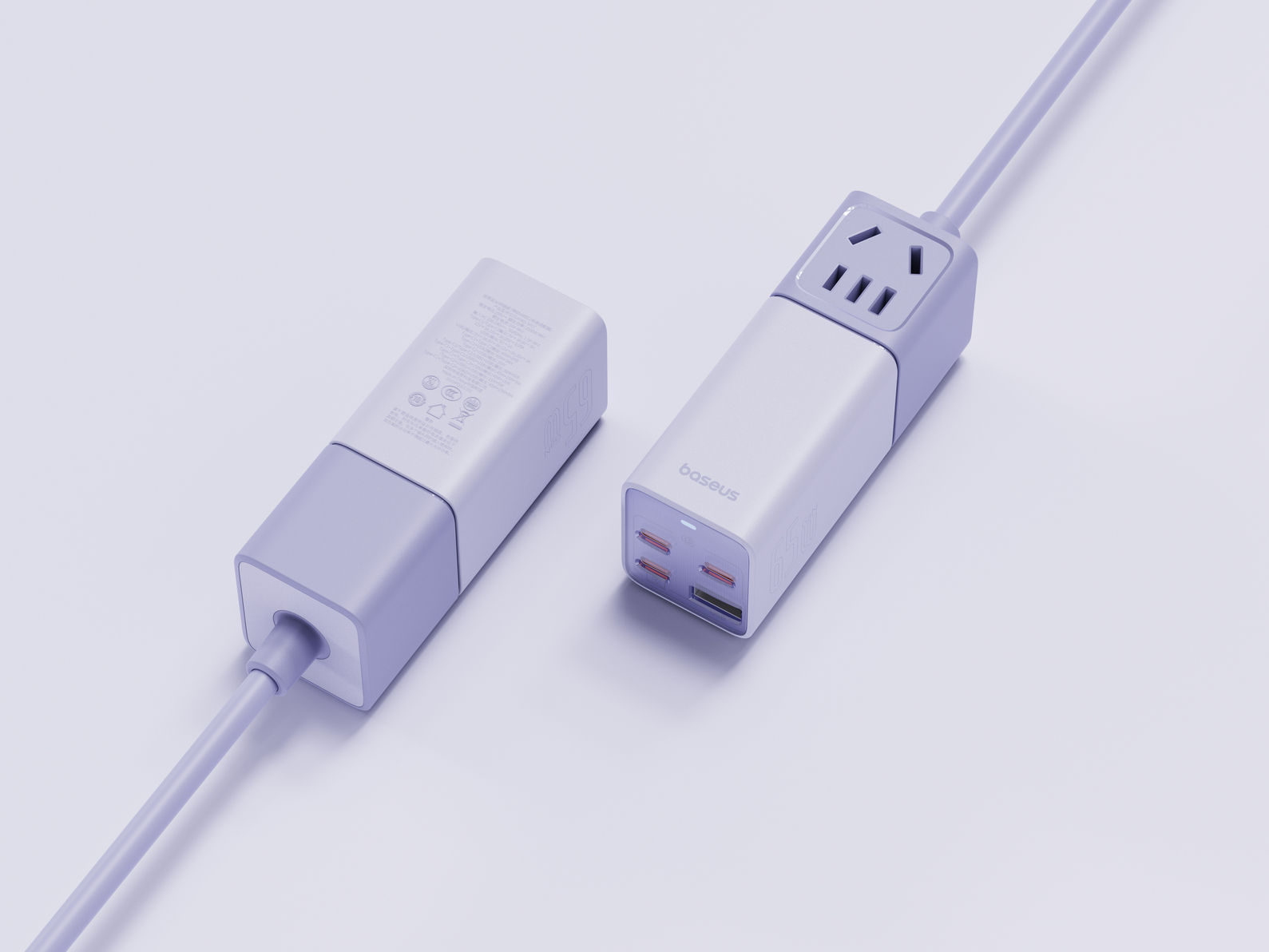 Baseus PowerCombo PowerStrip 2AC+1U+3C 65W-4