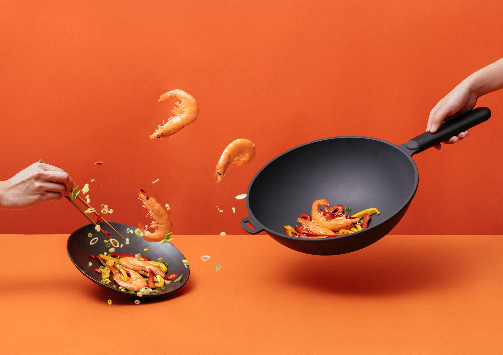 WOKY Cha-Cha Uncoated Nonstick 32CM Wok-3