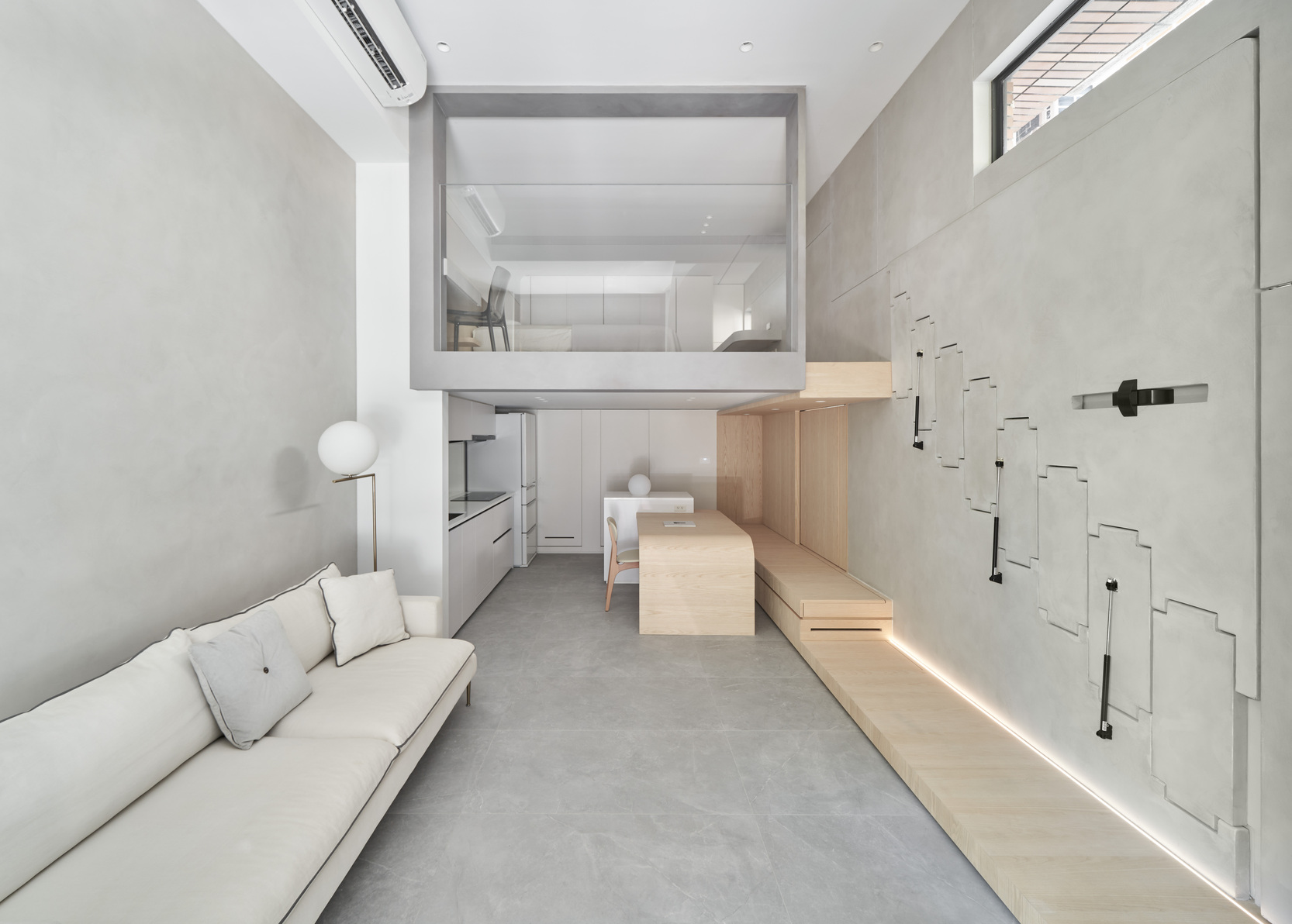 The 50-square-meter Taipei Residence with Retractable Stairs-2