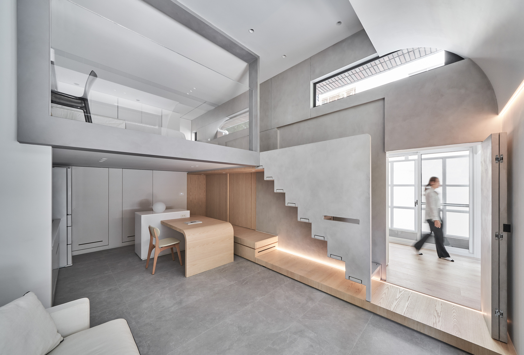 The 50-square-meter Taipei Residence with Retractable Stairs-3