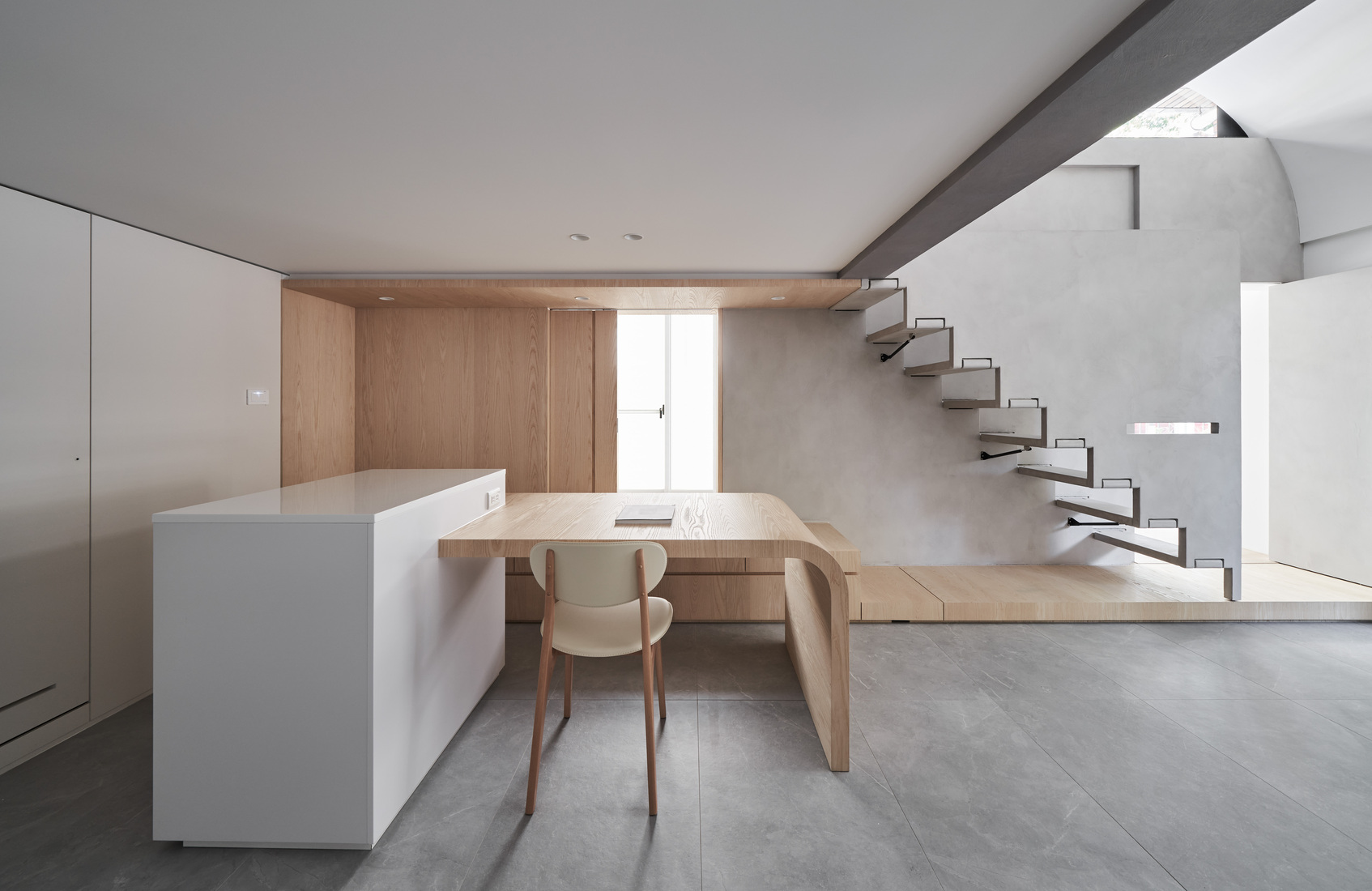 The 50-square-meter Taipei Residence with Retractable Stairs-5