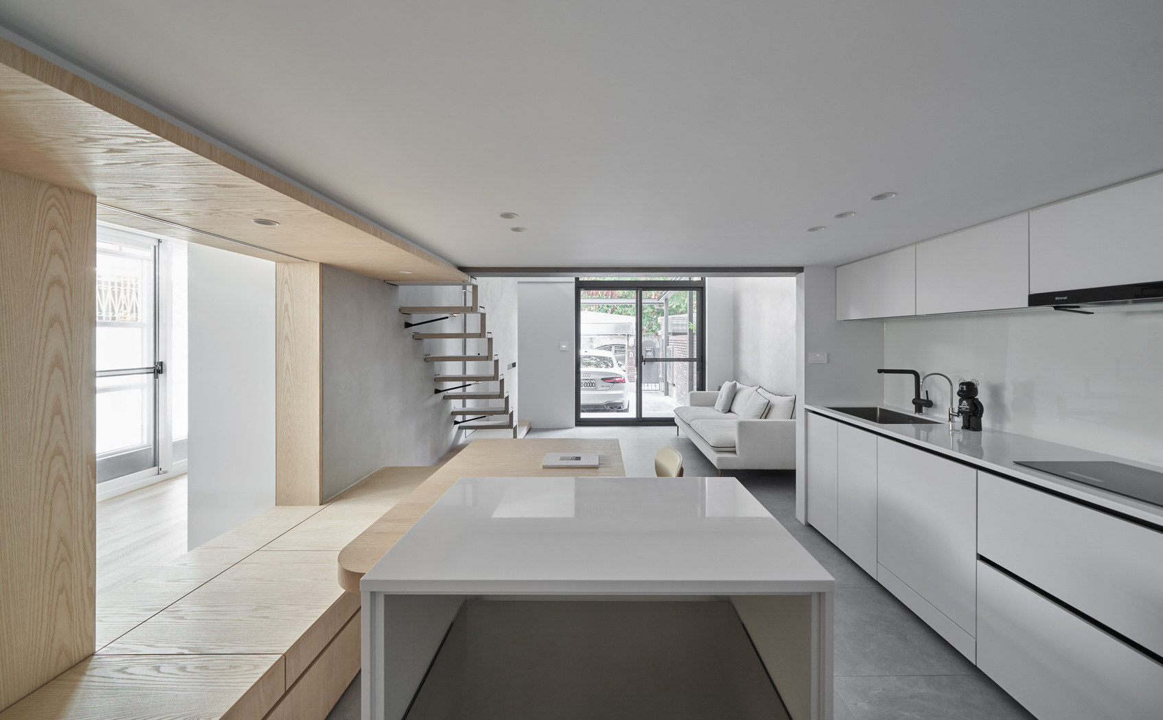 The 50-square-meter Taipei Residence with Retractable Stairs-6