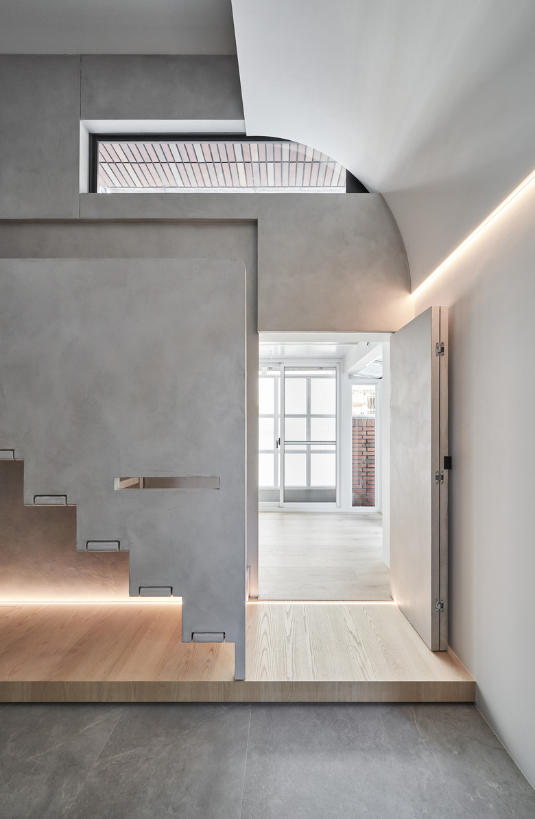 The 50-square-meter Taipei Residence with Retractable Stairs-10