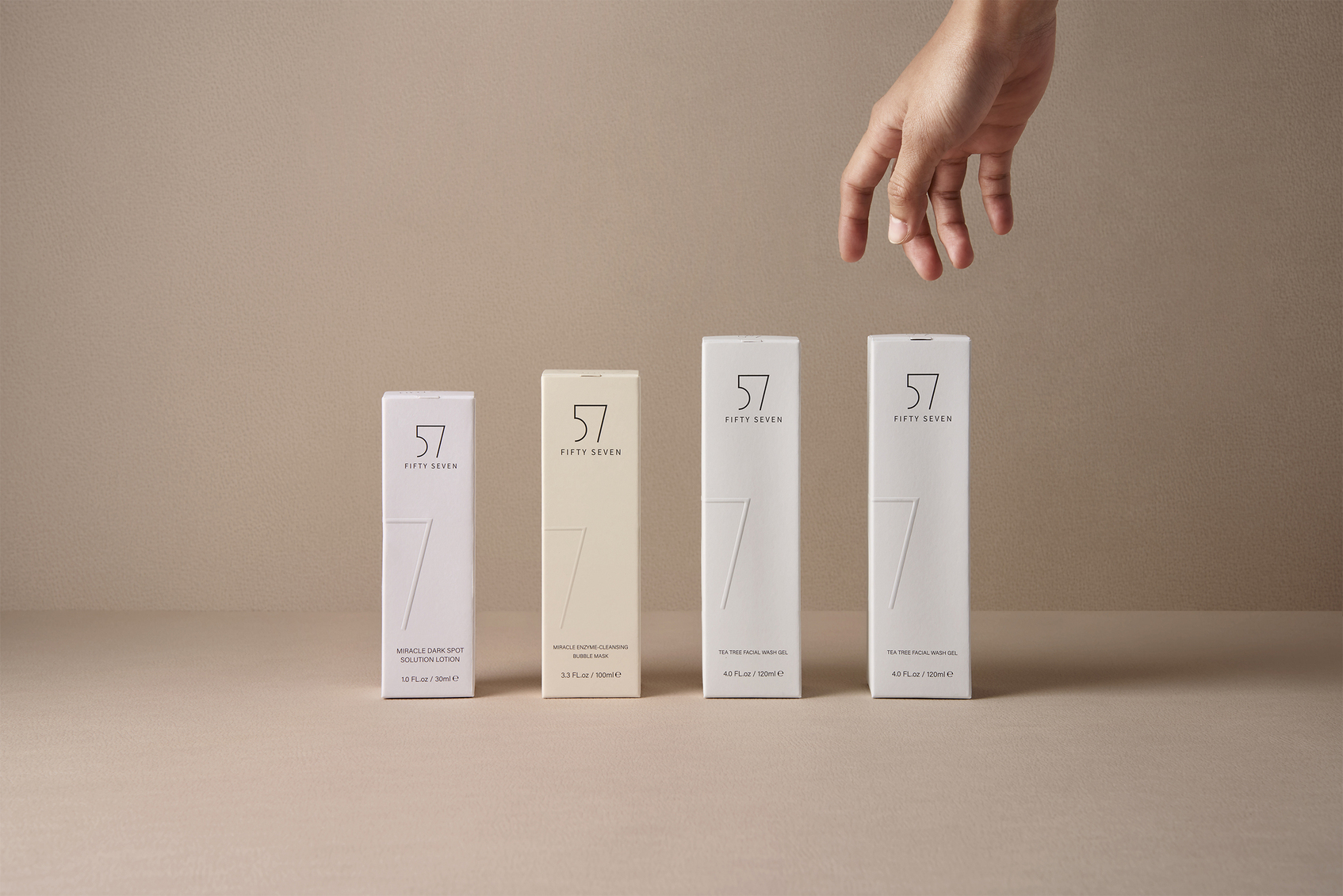 Fifty Seven natural skincare packaging design-1