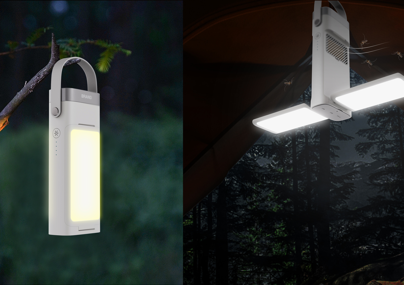 5 in 1 Multi - function outdoor energy mobile power lamp-2