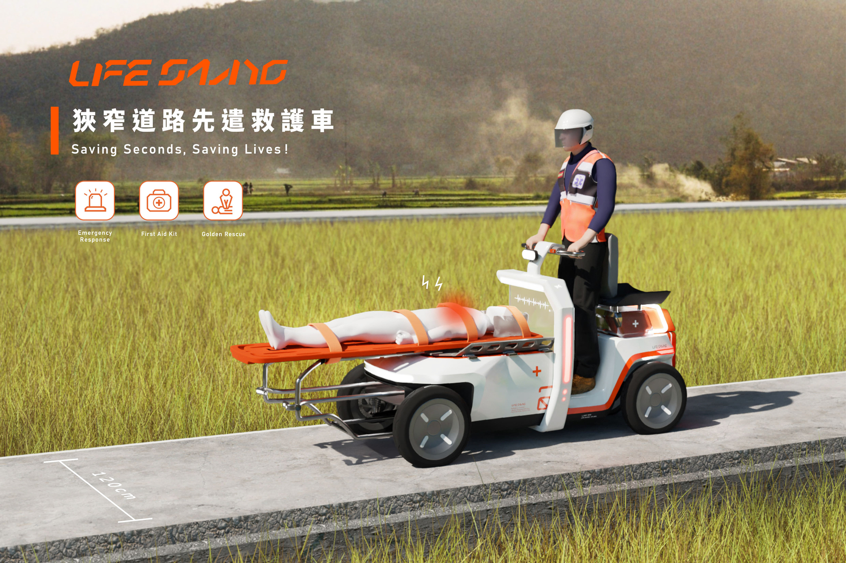 LIFE SAVING 狹窄道路先遣救護車-1