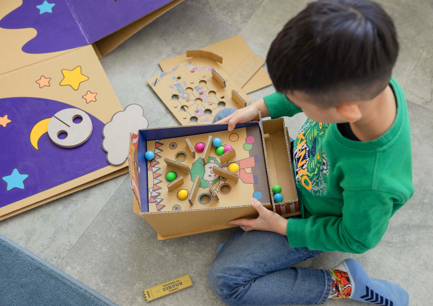 Cardboard Pinball Toy-1