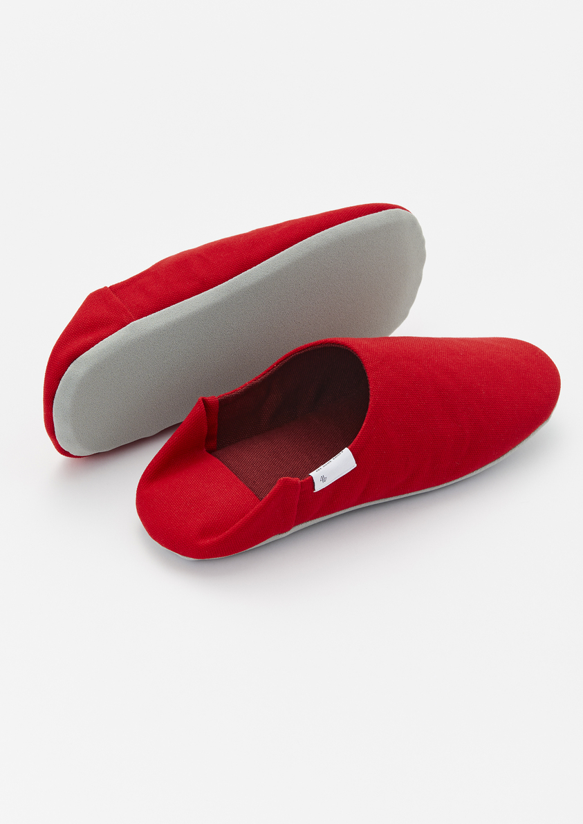 ABE HOME SHOES / Canvas Babouche-1