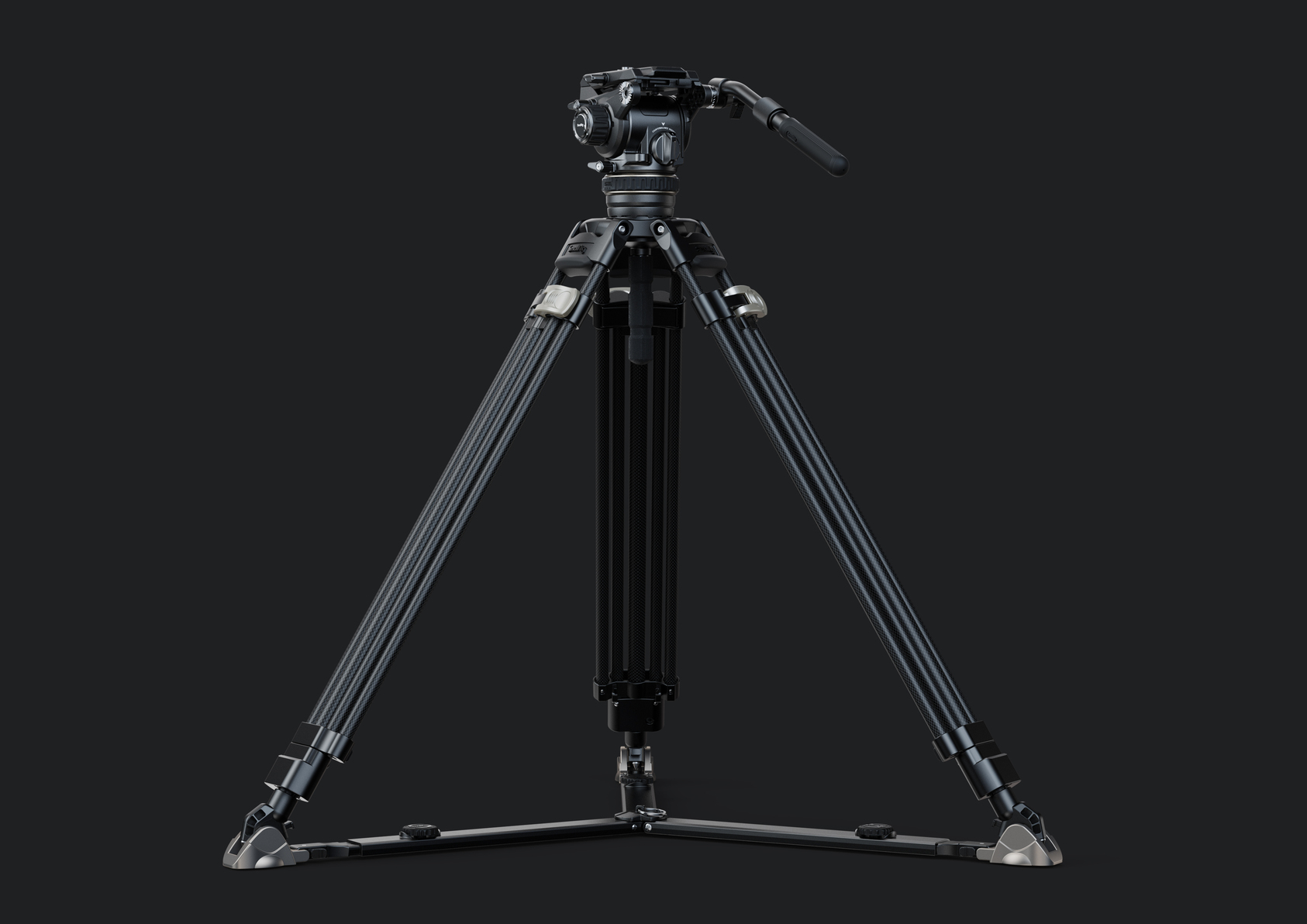 SmallRig Heavy-Duty Carbon Fiber Tripod Kit AD-120-1