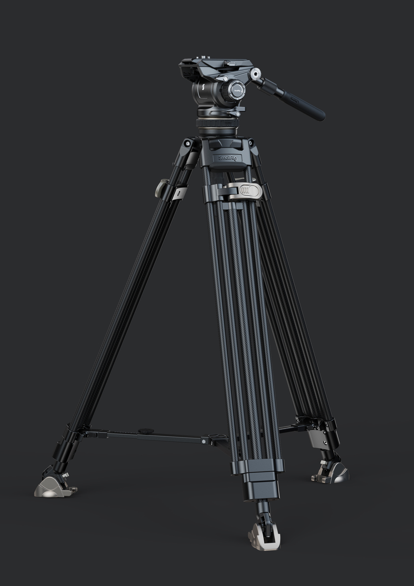 SmallRig Heavy-Duty Carbon Fiber Tripod Kit AD-120-2