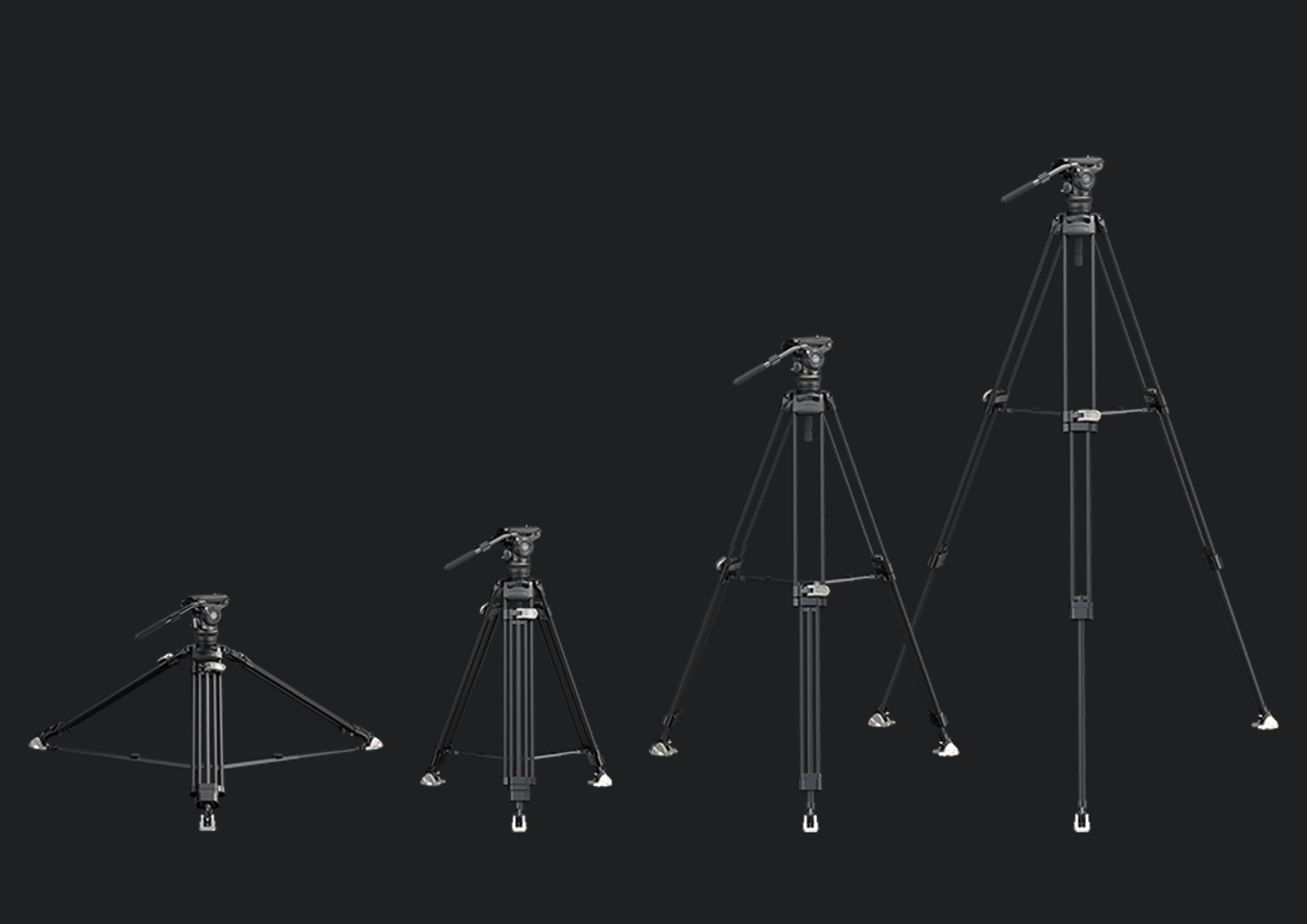 SmallRig Heavy-Duty Carbon Fiber Tripod Kit AD-120-5