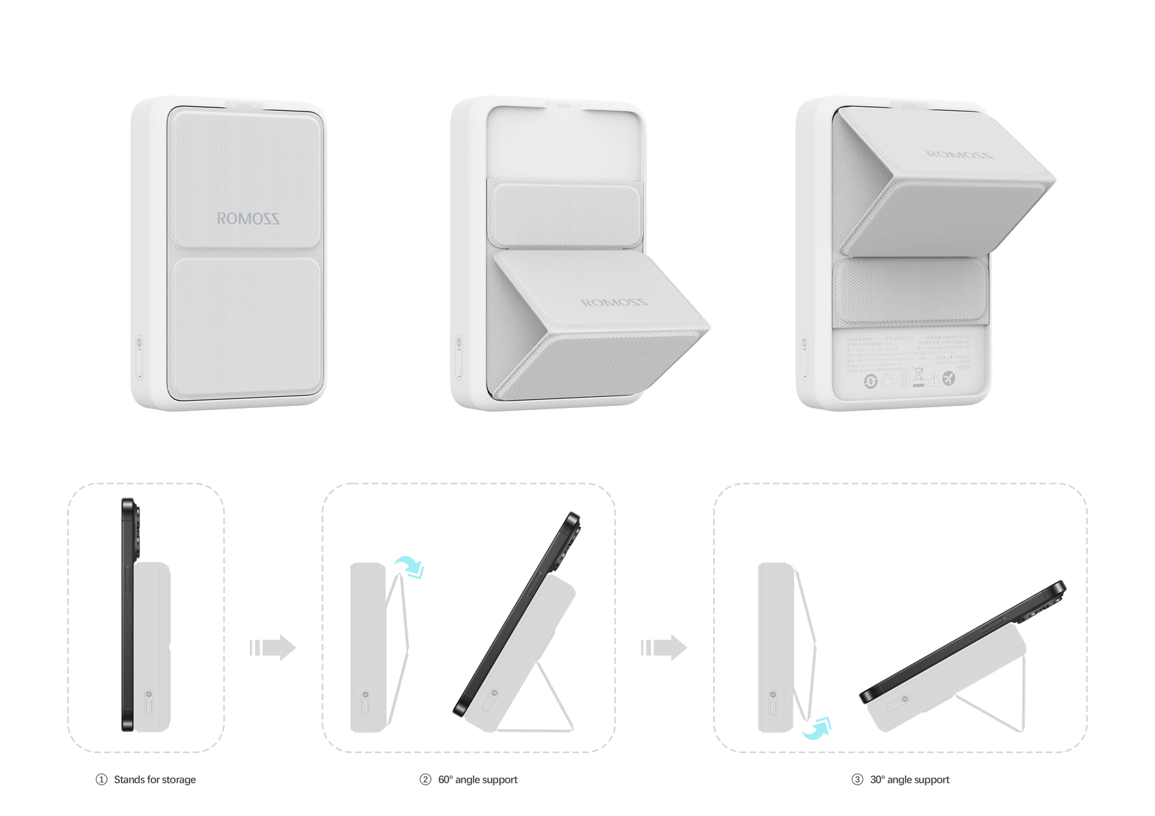 WMC10 Magnetic Battery with Collapsible Stand-2