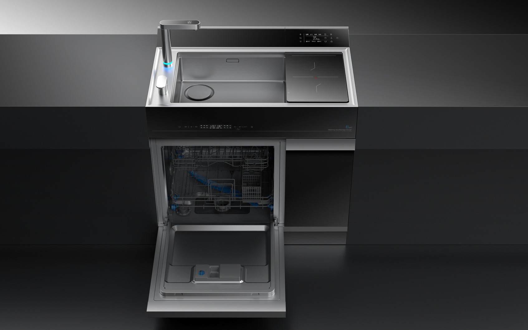 JCJX_Multifunctional integrated cleaning and storage center-4