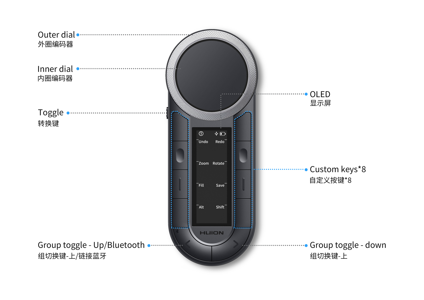 Huion K40遙控器-4