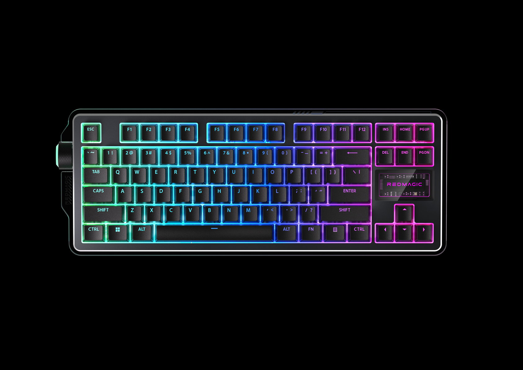 Transparent RGB three-mode gaming keyboard-3