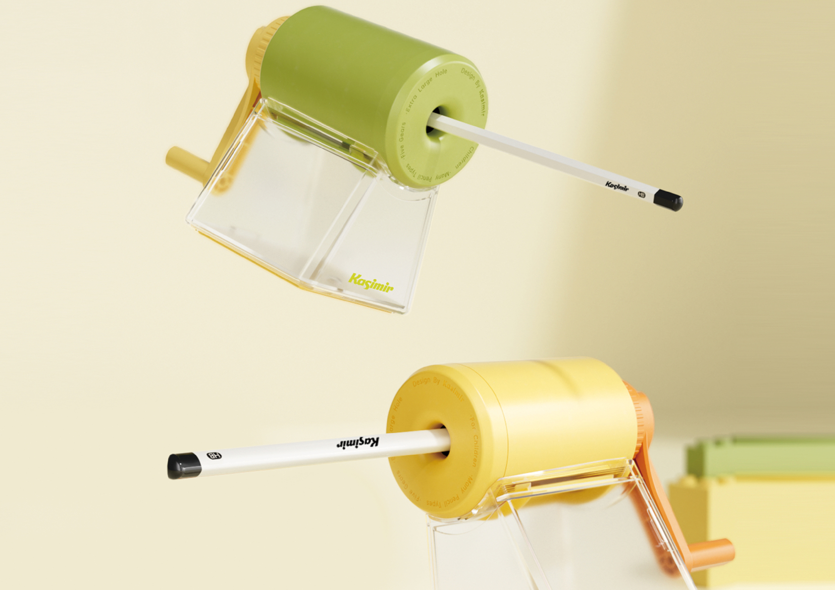 Large-caliber hand-cranked pencil sharpener-1