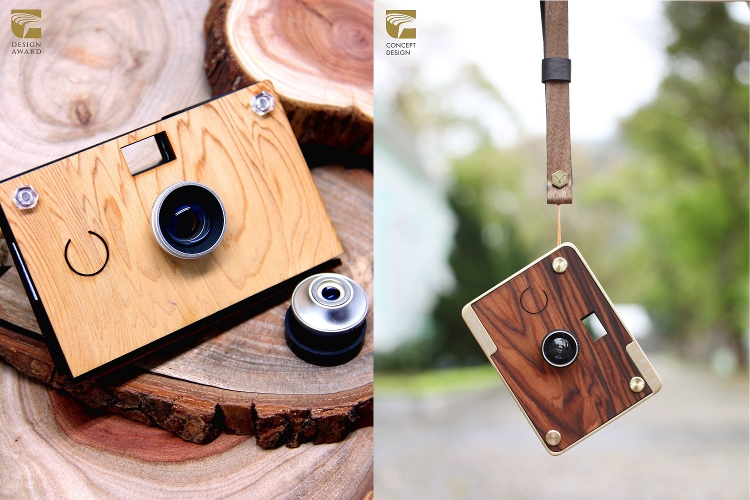 Wood Camera Made by Taiwan Cypress & CROZ DIY Vintage Camera